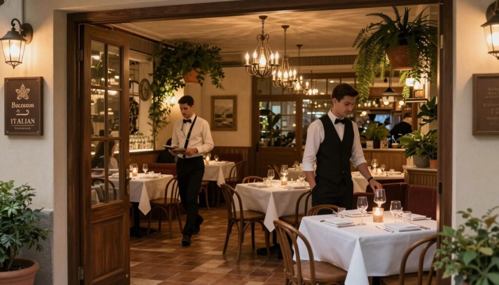 restaurant ambiance layout flow