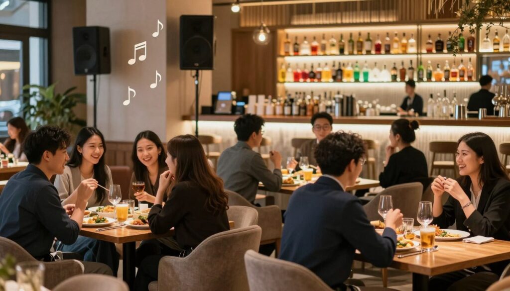 restaurant vibe sound design