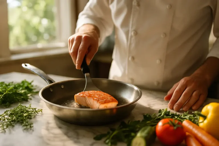 MyChefski personal chefs preparing a summer dinner on an outdoor table