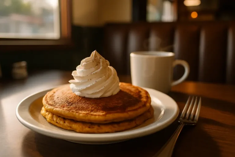 Fall breakfast flavors with iced coffee, caramel pastry bites, and a warm sandwich